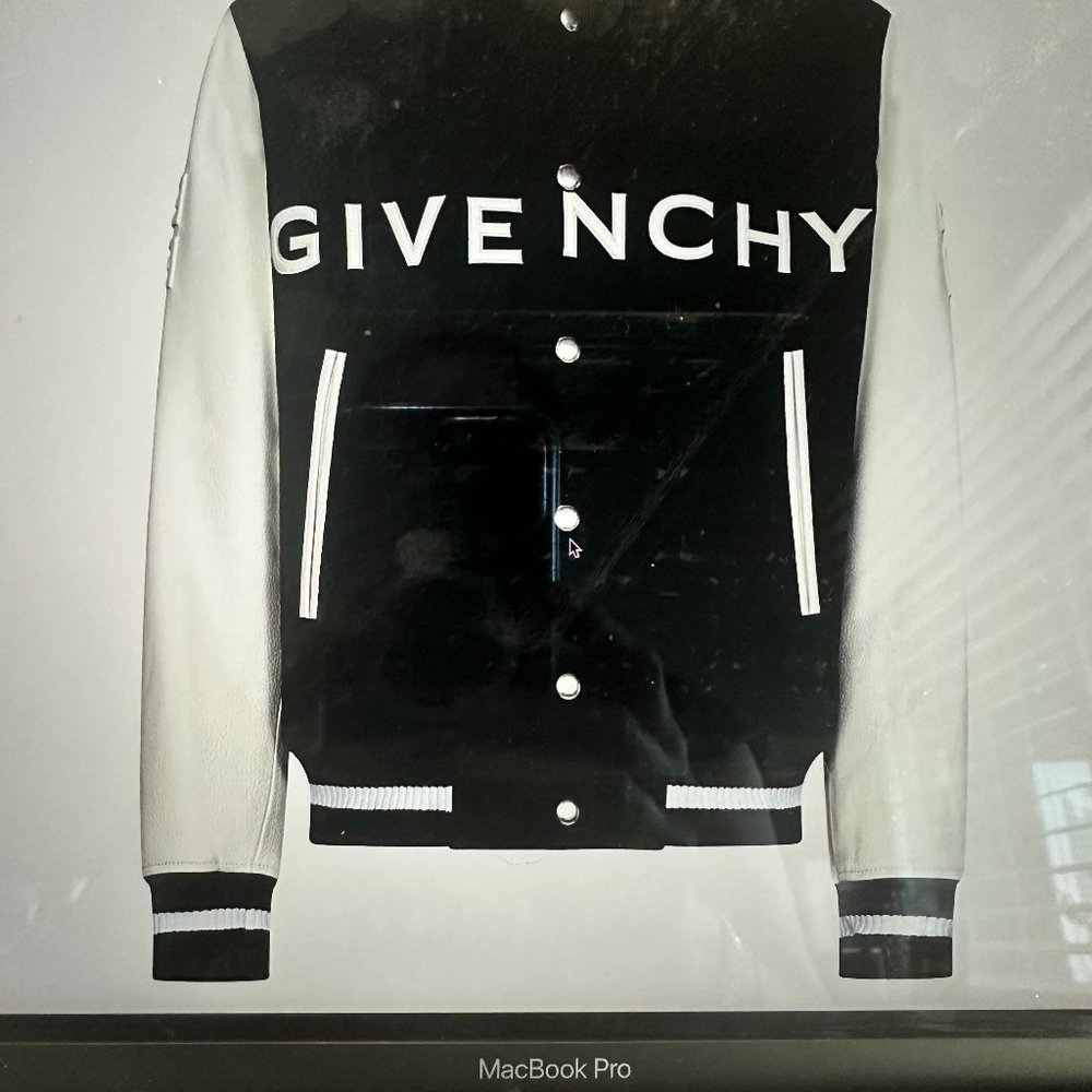 Givenchy mens two tone varsity jacket 50R EU
